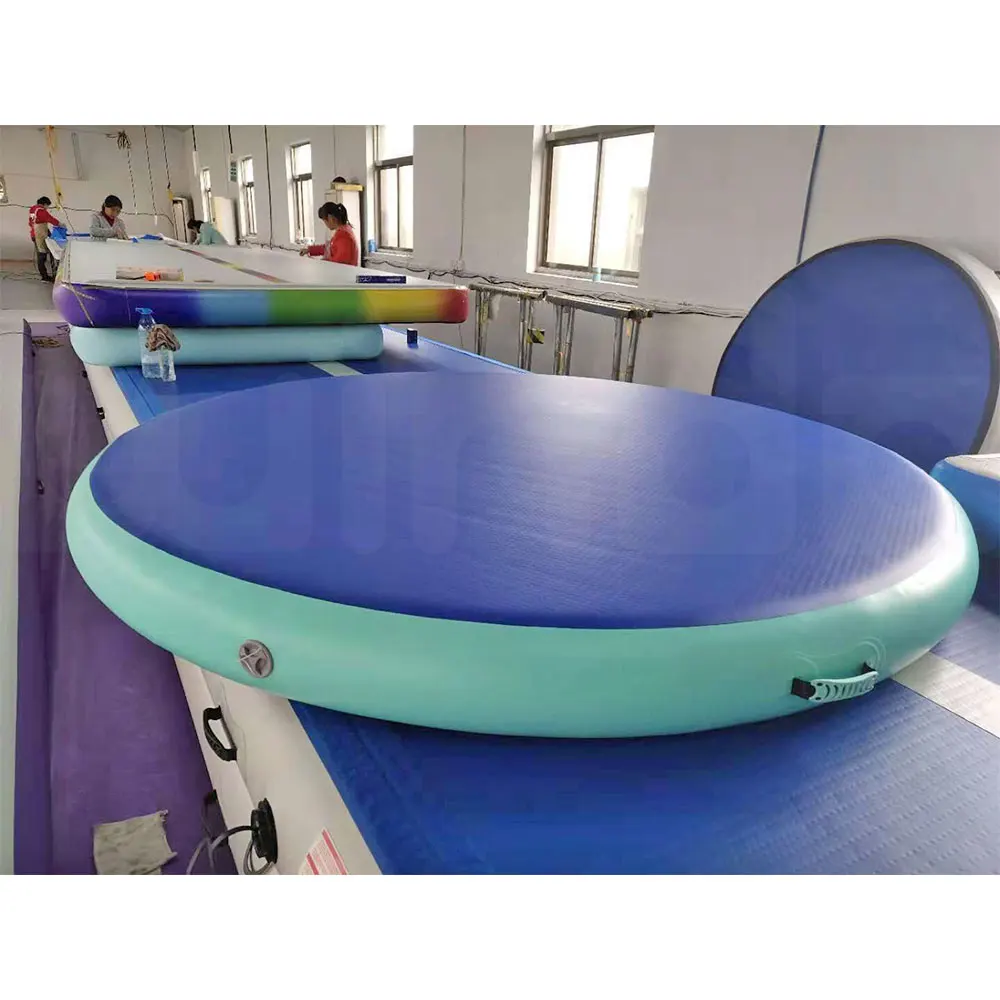 Dia40x30cm Air spot set carbon fiber edge inflatable transparent gymnastics AirSpot