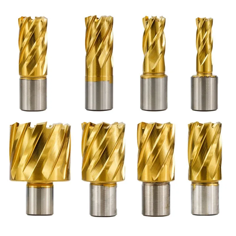 Royal Sino Cortador Anular Titanium Plating Rail M42 Woldon Shank Hss Annular Cutter Hollow Drill Bit