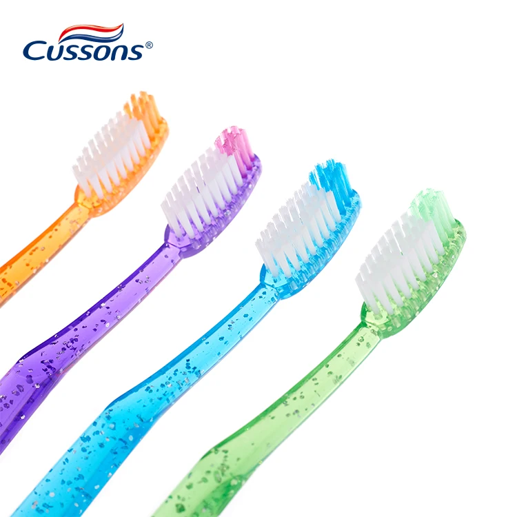 custom logo adult color orthodontic  toothbrush with soft bristle