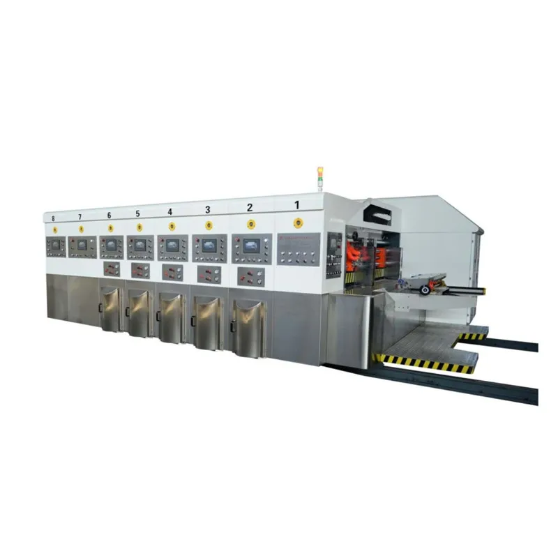 Fully Automatic Vacuum Transfer High Definition Flexo Printer Slotter Die Cutter Machines