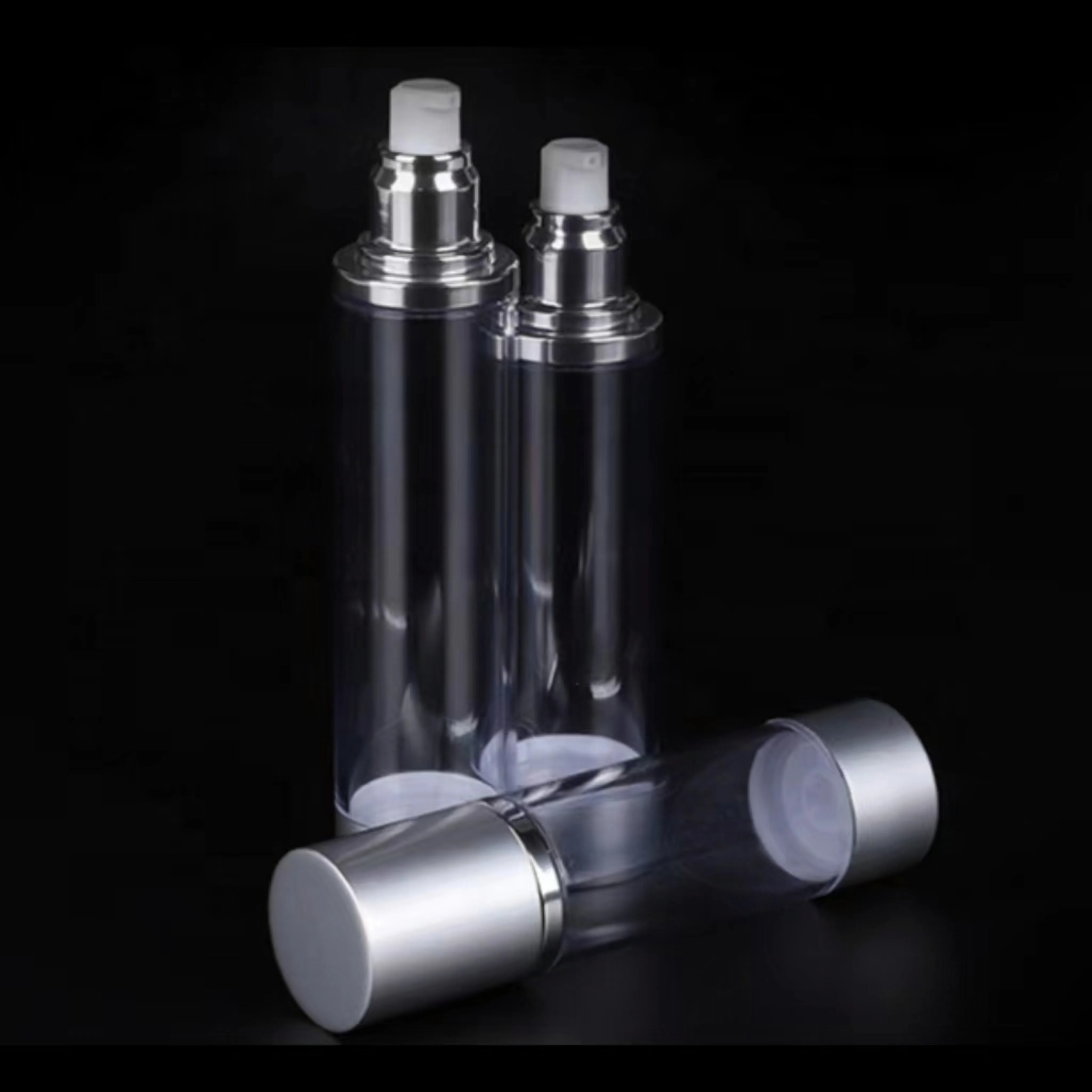 Vacuum Pump Skin Care Packaging Container Plastic Airless Lotion Bottle With Various Small Volume Cosmetic Airless Bottle