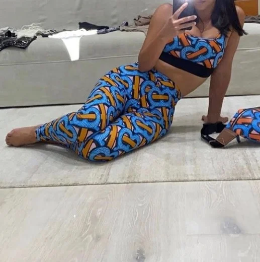 New Design 2021 Outfit Designer Clothes Famous Brands Workout Pants Two Piece Luxury 2pc Women Set For Girls