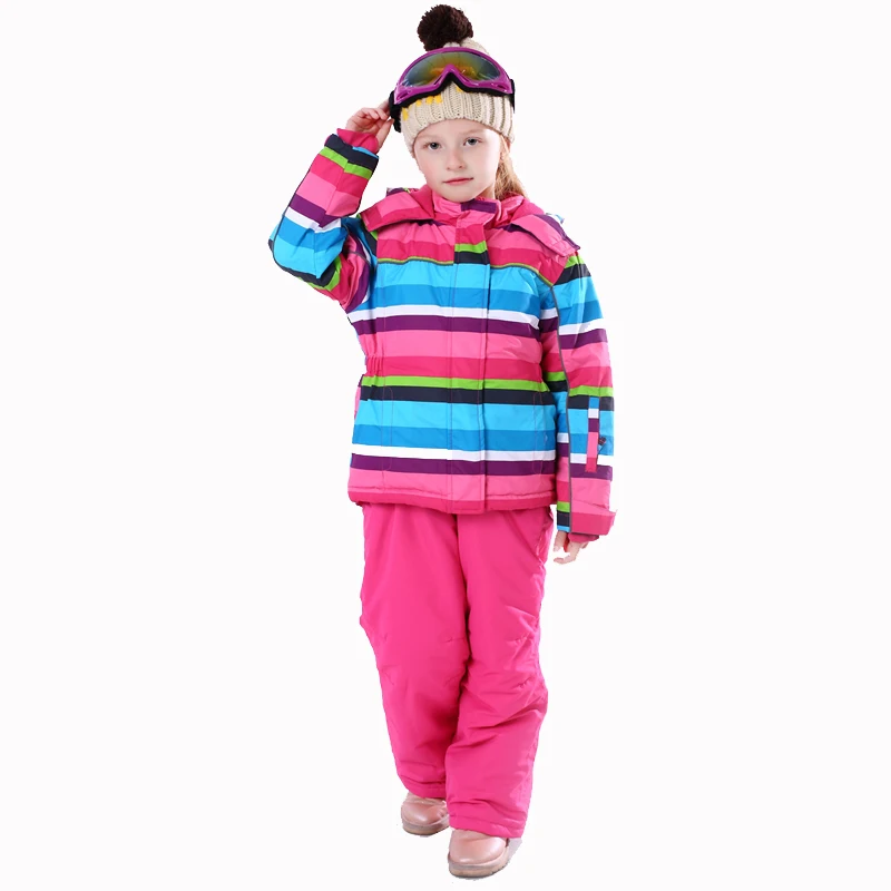 Kids Ski Suit Winter Warm Windproof Children Outdoor Sports Snow Jackets Girls Snowboard Coat For Ski Jacket Clothing Equipment