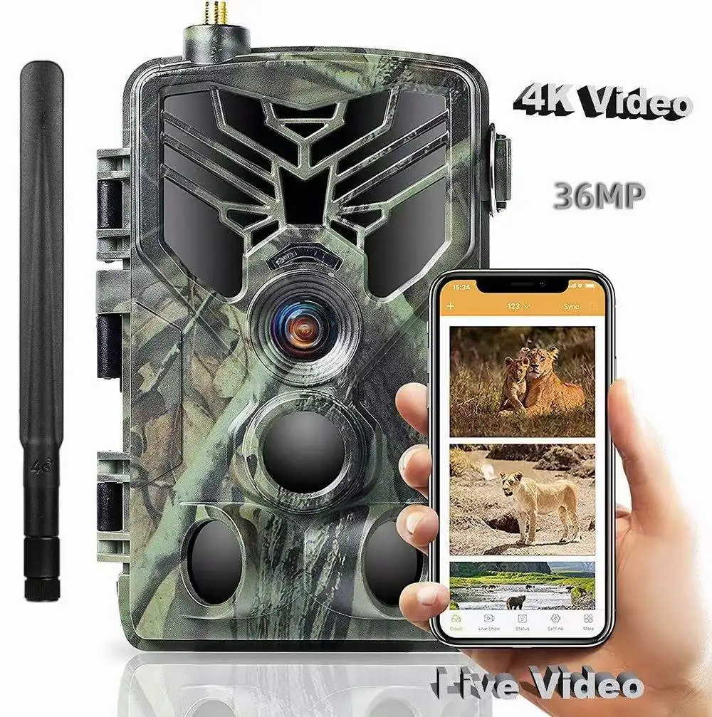 36Mp 4G Lte Verizon Cellular Game Hunting Trail Camera Wild Hunting Trap Motion Detector Outdoor Waterproof Wifi Hunting Camera