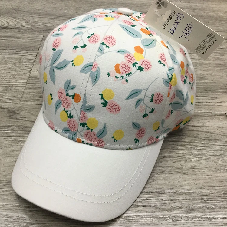 Promotional custom logo sport cap hat plain caps kids baseball hats with animals children brim hat