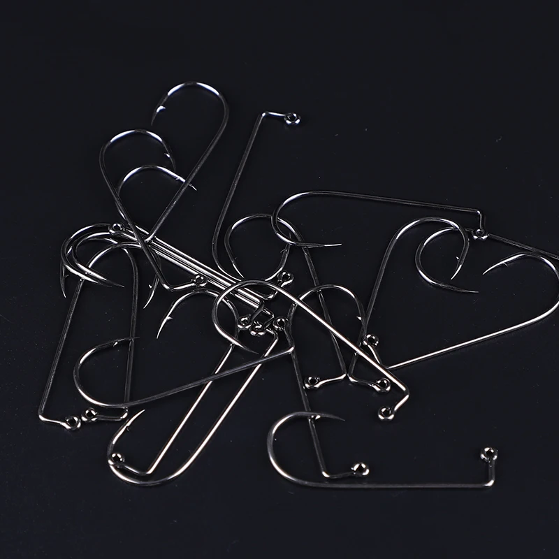 SUPERIORFISHING Jig Hook  Assist Hook Jig 1X 8#-6/0#  Barbed Rustproof Fishing Hook T611