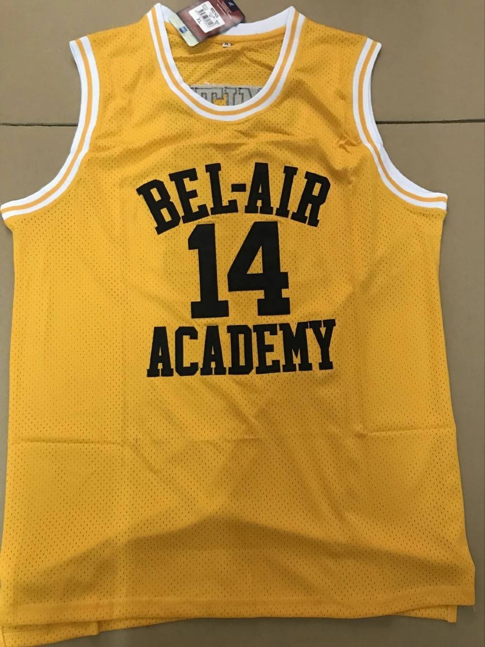 США Прямая поставка Bel-air 14 Академия игрока Смит 14 баскетбольный бросок Назад Джерси