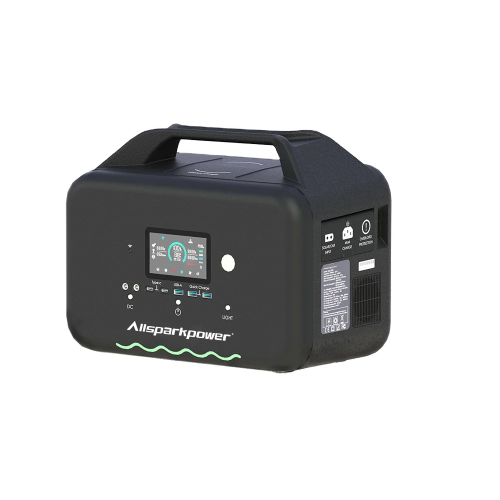 Portable Power Station 1000w Output Power Support 800W Super Fast Charging 3 hous could full charge