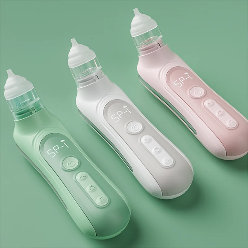 Electric Nose Suction Vacuum Newborn Electric Nose Cleaner Baby Nose Sucker Food Grade Hygienic Suction Infant Nasal Aspirator