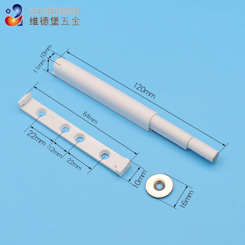 Type 405 Cabinet Hardware Plastic Door Damper Soft Close Device Push Open Damper