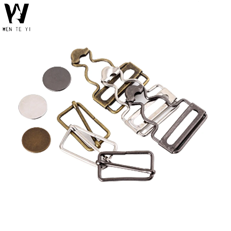 Wholesale Suspender Buckles String Buckle for Suspender Iron Metal Alloy Customized any Color Gourd buckle
