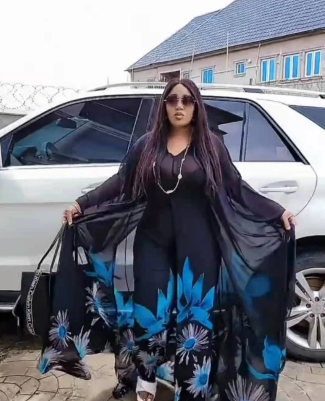 New Style African National Costume Suit Top Chiffon Digital Printed Wide Leg Two-piece Set