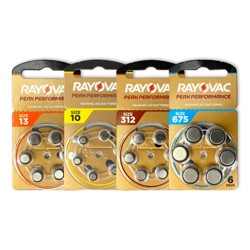 Wholesale Rayovac 1.45v Zinc Air Hearing Aid Batteries bateria aparelho auditivo 312