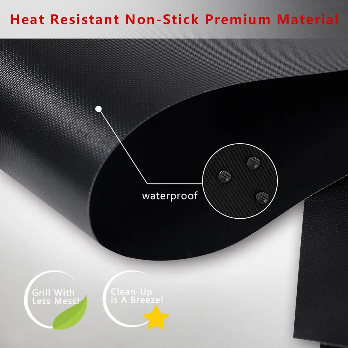 Reusable BBQ Grill Mat Non-Stick Cooking Plate Heat Resistant Pan Pad Barbecue Baking Liners Mat