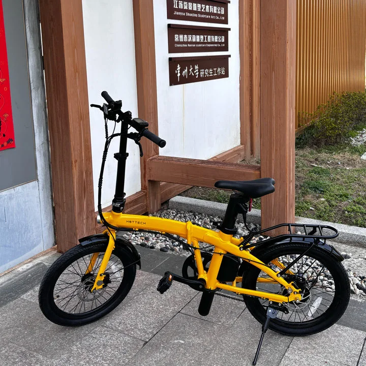Direct Sale Folding 20 Inch Electric Bike 25Km/h E-Bicycle 250W E-Bike With Integrated Front Light
