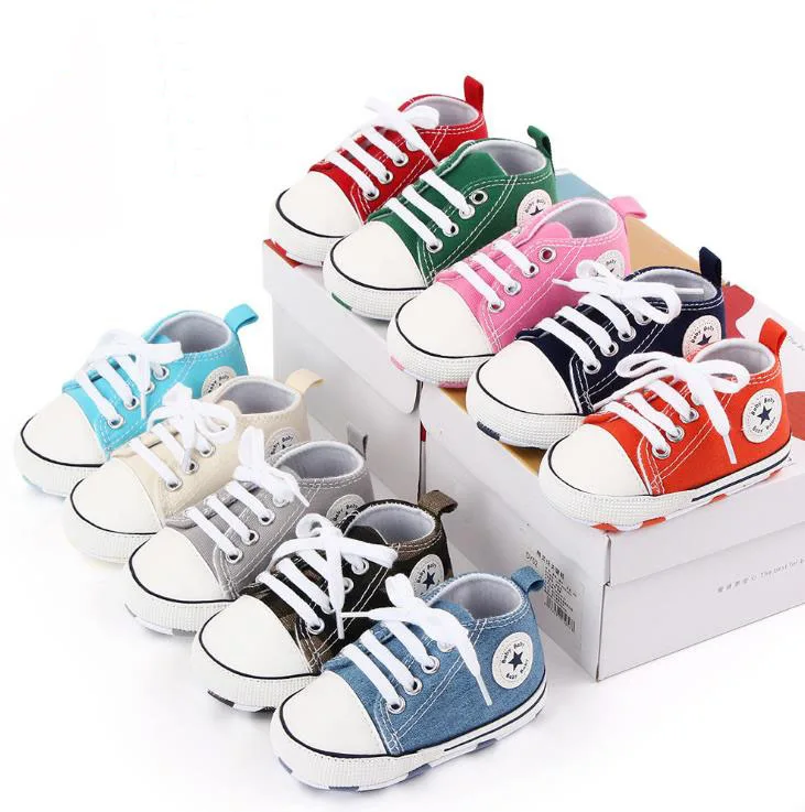 
2021 fashion comfortable canvas soft sole baby shoes boots cute slip-on soft flat toddler shoes 
