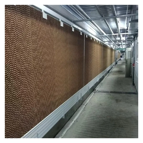 7090/7060 easy cleaning honeycomb pads aluminum frame used in chicken house pig farm black/ brown color