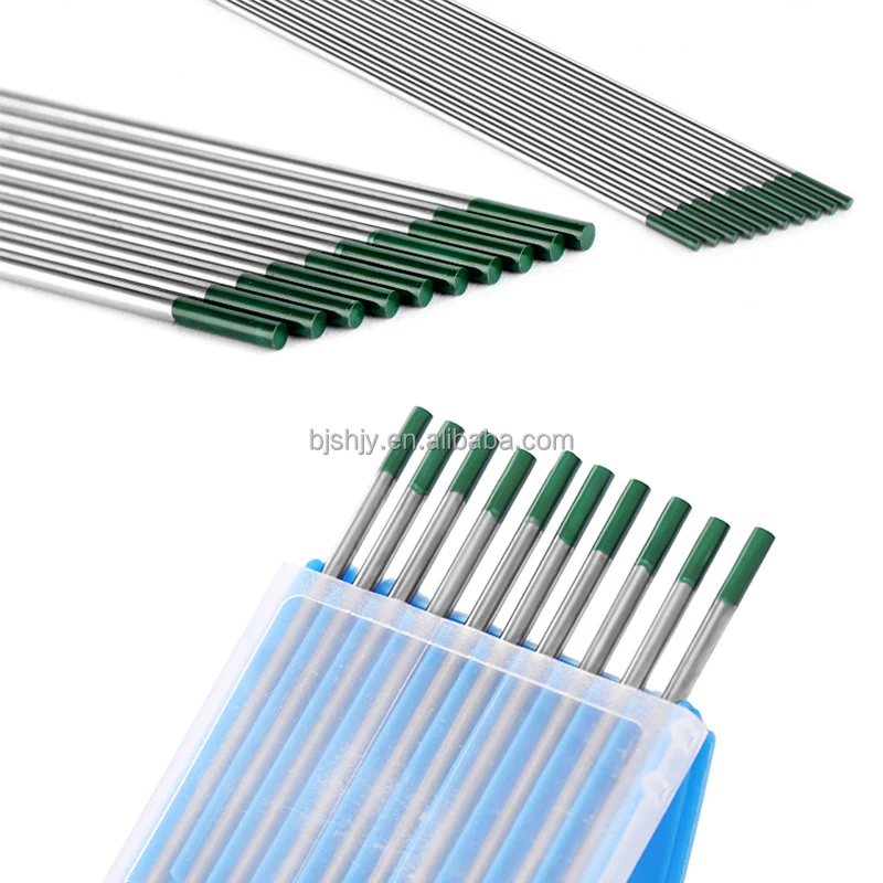 pure tungsten electrode needle wolfram wp electrodes rod green tip for tig