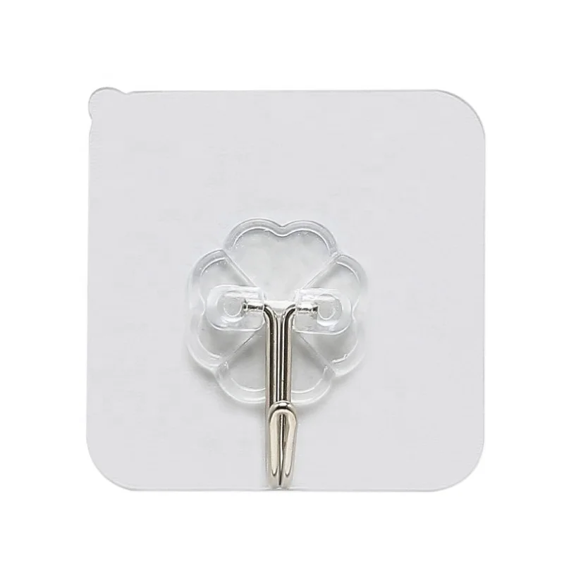 
Hot sale plastic stainless steel metal acrylic adhesive hanging hooks transparent gold hanger for coat towel home bathroom wall 