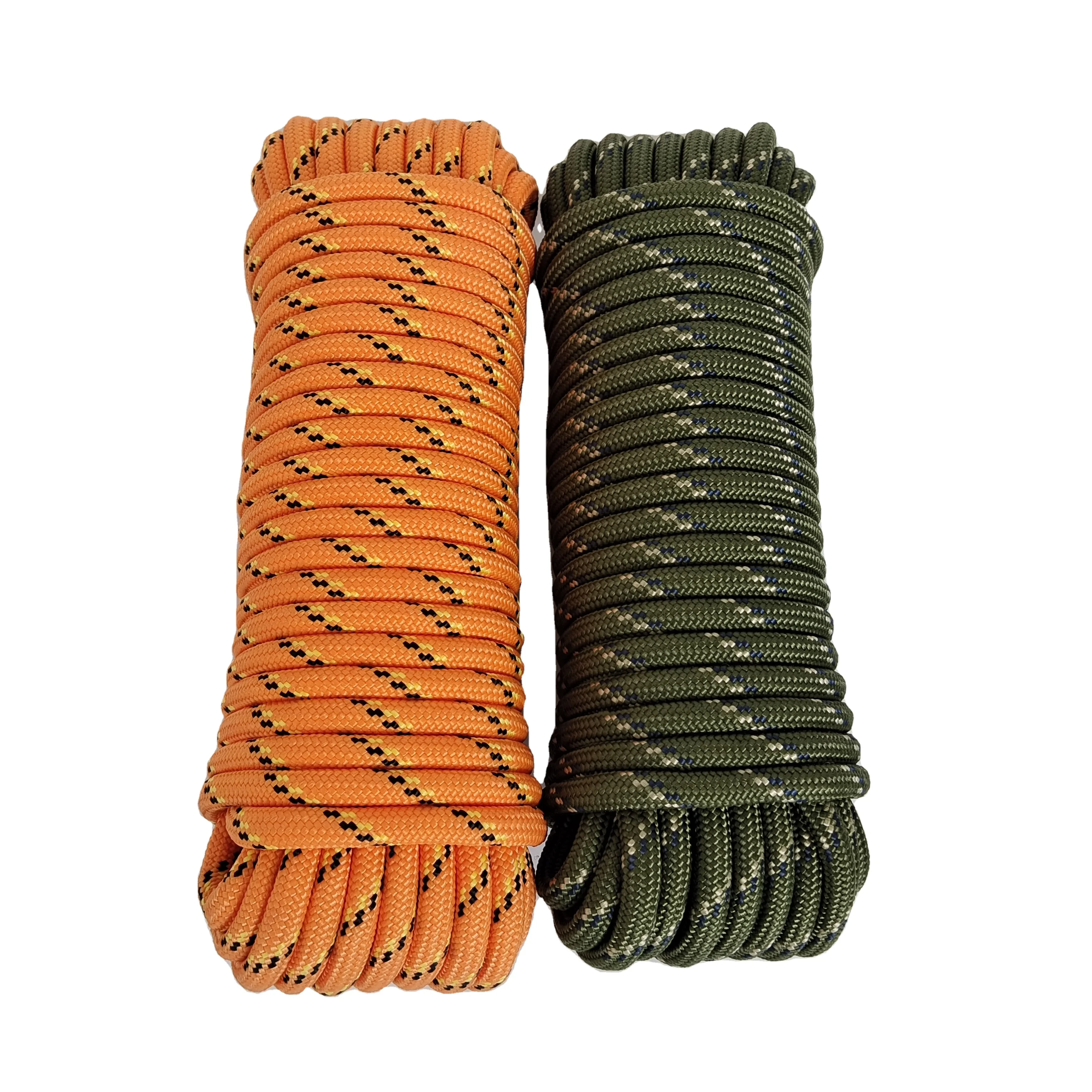 Customized Size and Color 6mm 8mm Polypropylene Cord Polyester Rope Braided PP Nylon Para cord Rope for Sale