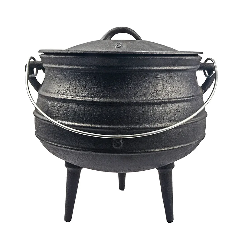 Cast iron camping pot three legs Dutch pot 3
