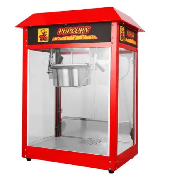 portable electric automatic mini caramel popcorn maker vending machine with cart