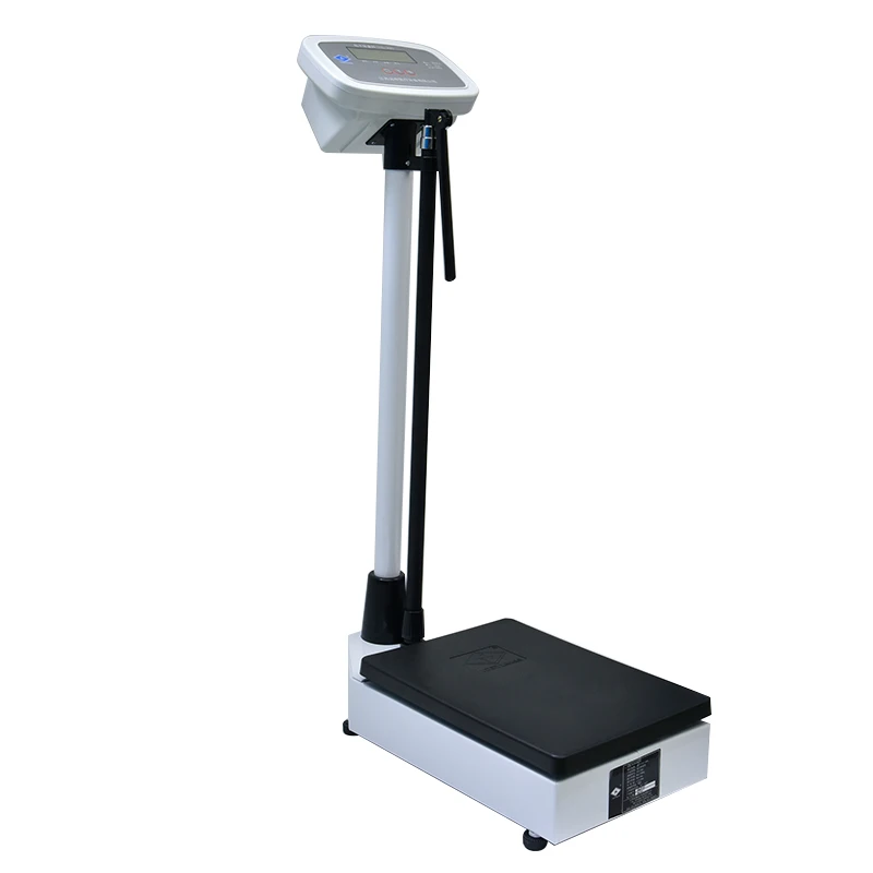 lcd display electronic height and weight scale digital human weight measuring machine stadiometer capacity 200kg