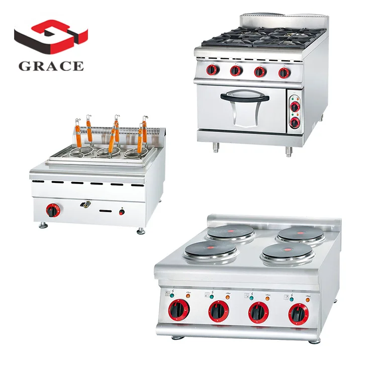Газовая плита Foshan Factory коммерческая промышленная кухня 6 горелок энергосберегающая кухонная с