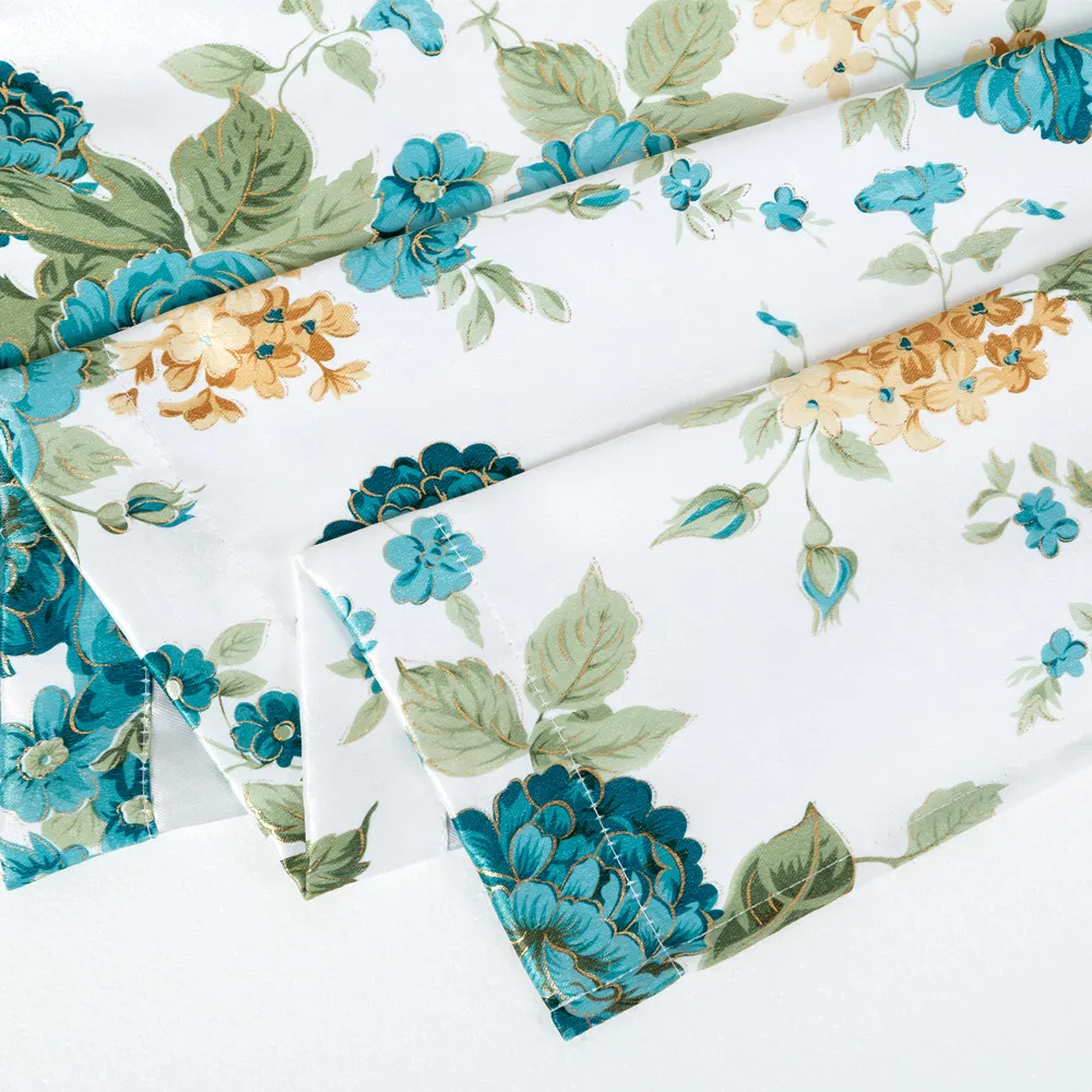 China Factory ready made curtain printed blackout european curtains