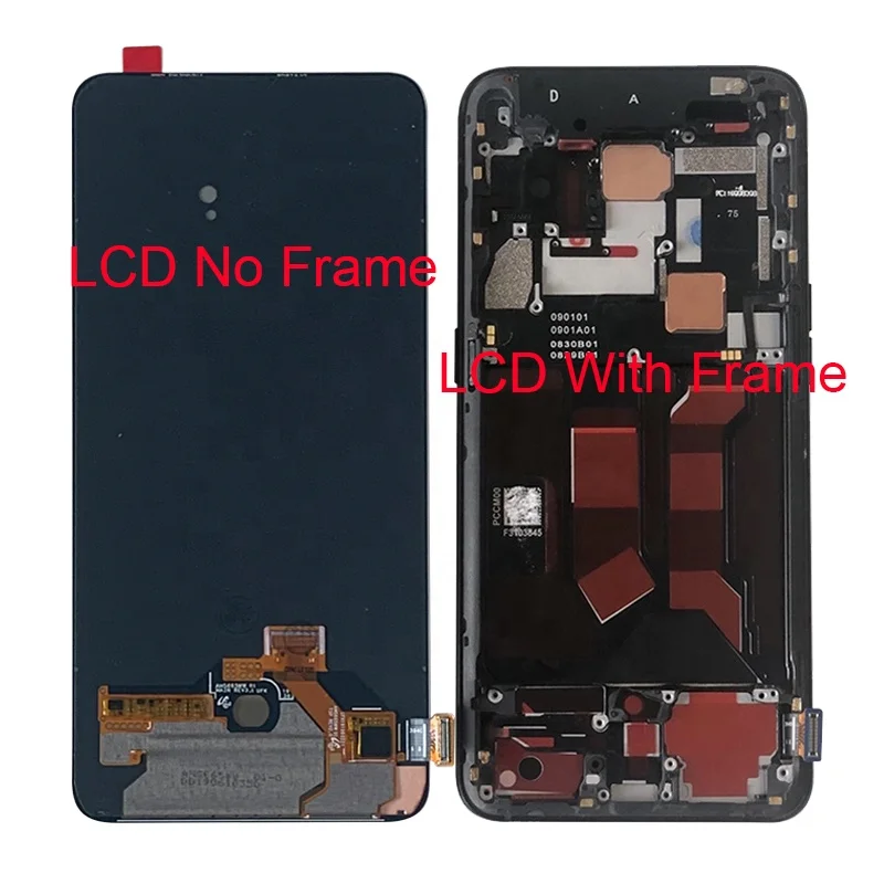 Original Touch Screen For OPPO Reno 10X ZOOM CPH1919 AMOLED LCD Display Screen Touch Panel Digitizer Frame For Reno 10X ZOOM LCD