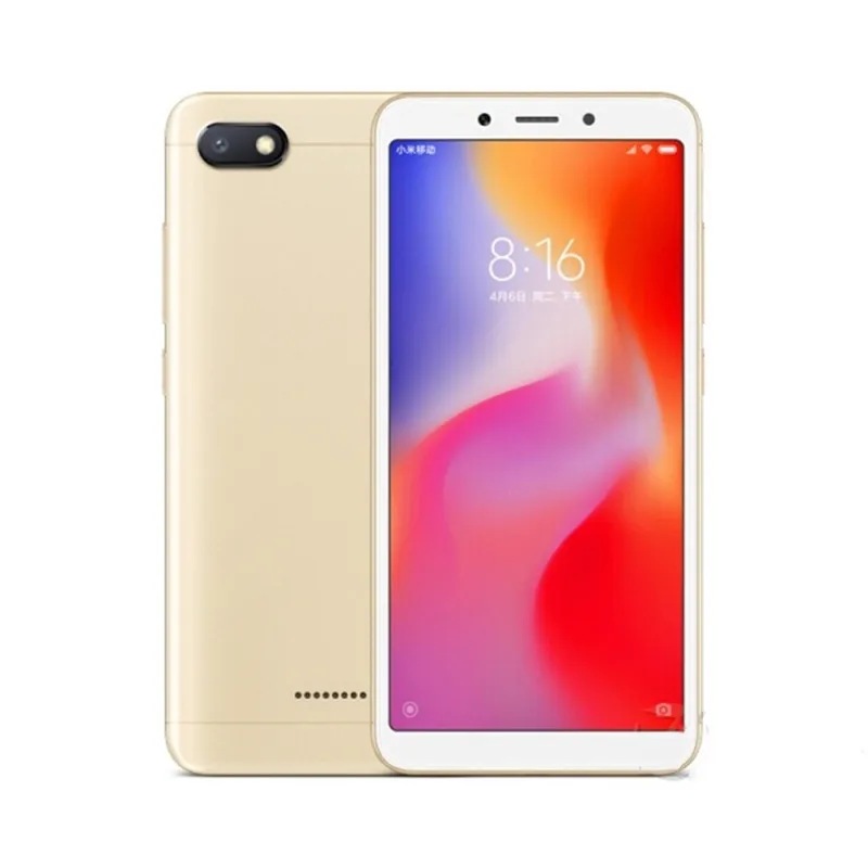 Оптовая продажа RDMI 6A 2 + 16 ГБ 3 32 двойная карта 4G LTE большой Bcreen телефон android телефоны мобильный смартфон