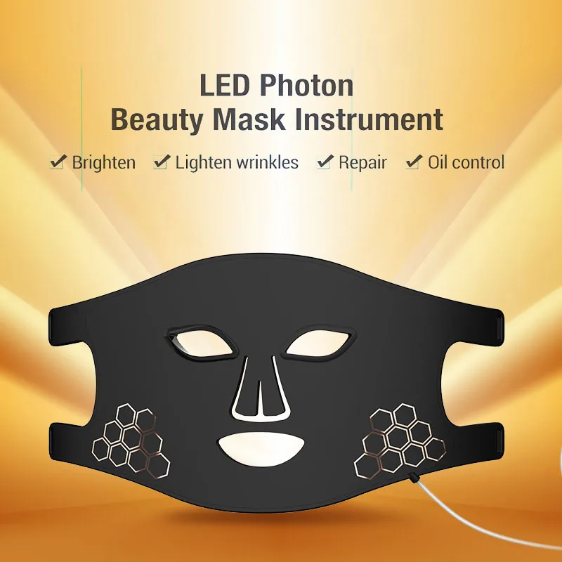 2024 OEM Led Mask Face Silicon Red Infrared Portable Rechargeable Wireless Silicone Led Mask