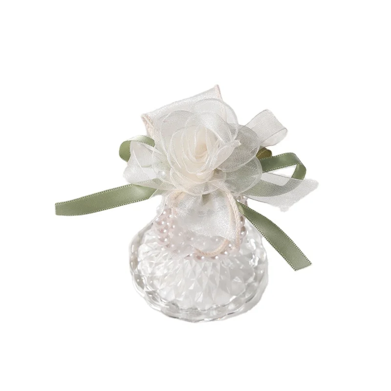 Wedding Bridesmaid Artificial Rose Corsage Wrist Flower Party Pearl Bracelet Wrist Corsage Flower