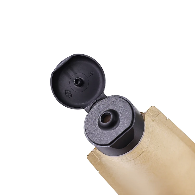 Eco friendly 50 70 ml cosmetic kraft paper tube eye face hand sunscreen bb cream lotion packaging plastic squeeze tube