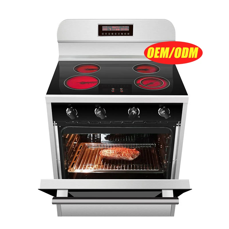Newest popular baking equipment electric roasting oven with ceramic cookers for outdoor camping free standing oven ranges