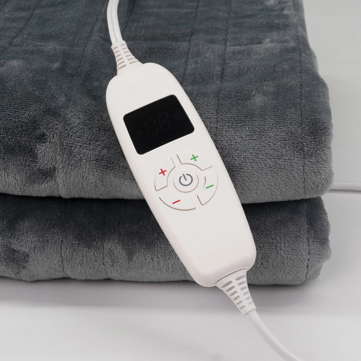 wholesale cheap price 110v 50x60inch 120W 10 heat levels custom plush fleece winter home use electric heated throw blanket