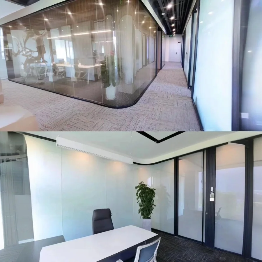 Privacy Soundproof UV Resistant Self-adhesive Switchable Electronic Laminated Glass Film Pdlc Car Colorful Smart Film Samples Smart Tint