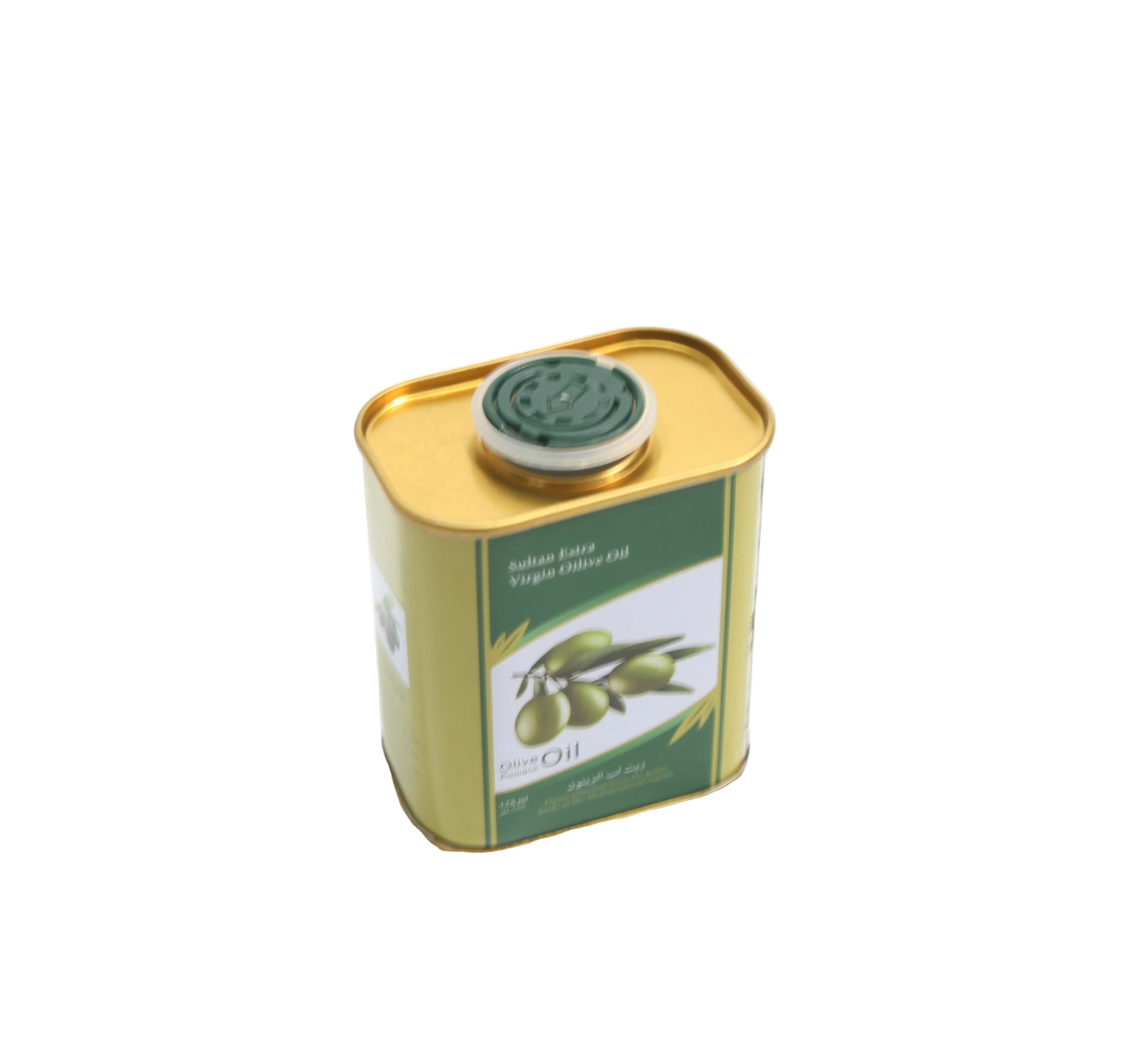 Wholesale Custom print olive oil tin cans 100ml 1 liter cooking oil tin containers 1 gallon oil tin can packing
