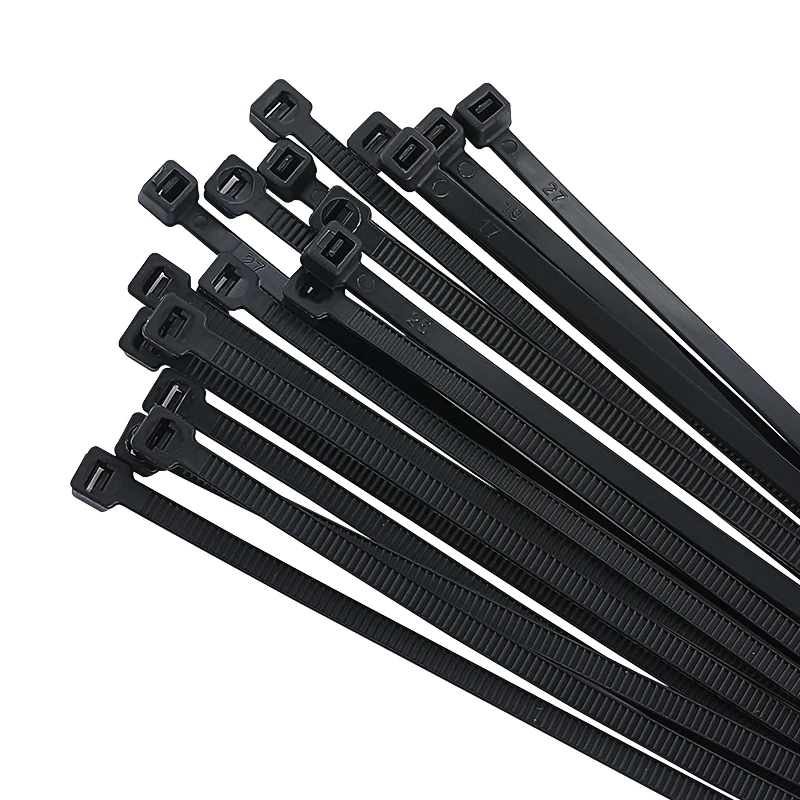 High Quality Manufacturers Custom 5*120 mm Nylon Cable Tie Cable Zip Ties 100 Pack Black Zip Ties