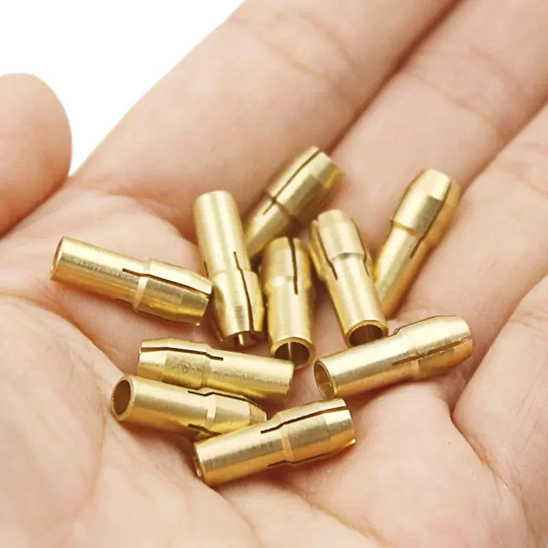 4.8mm Shank Mini Drill Collet Chuck 0.5-3.2mm Brass Chucks Adapter for Dremel Rotary Tool Power Tool Accessory