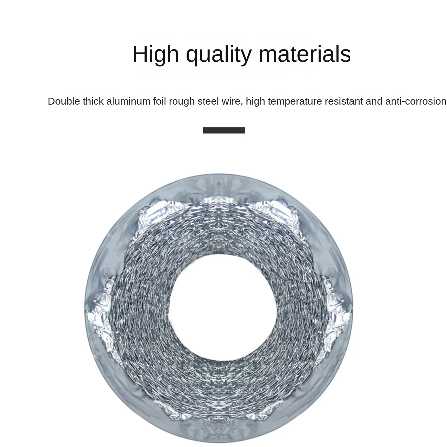 Fresh Air Kitchen Toilet Range Hood Composite Aluminum Foil Exhaust Pipe Pvc Cover Aluminum Foil Composite Duct