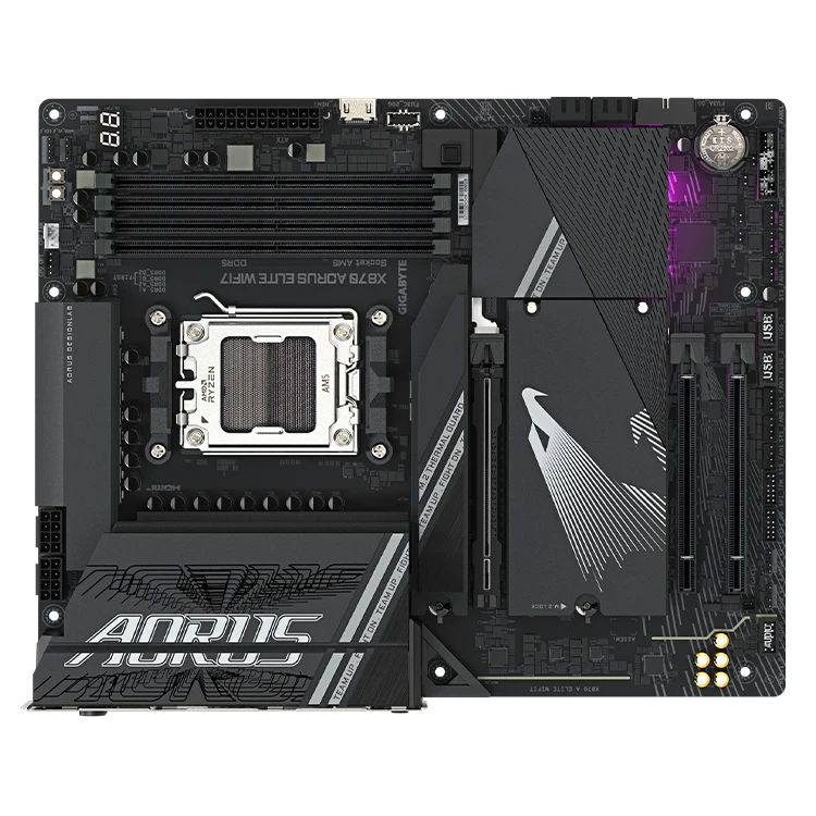 GIGABYTE X870 AORUS ELITE WIFI7 AM5 Socket ATX AI PC Motherboard upports AMD Ryzen 9000/8000/7000 Series CPU Gaming Motherboard