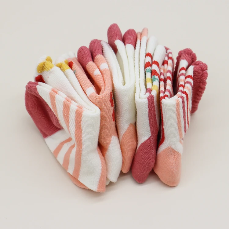 Wholesale Cheapest Cotton Baby Socks Sweet Floral Bow Hair Band Summer Baby Socks Set