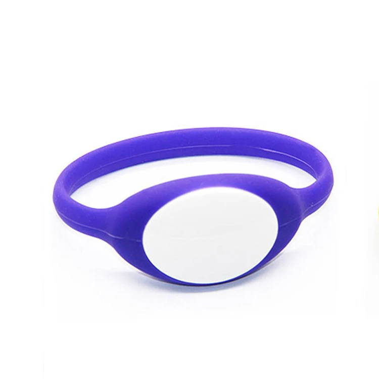 Colorful Custom Waterproof RFID NFC Chip Silicone Bracelet / Wristband
