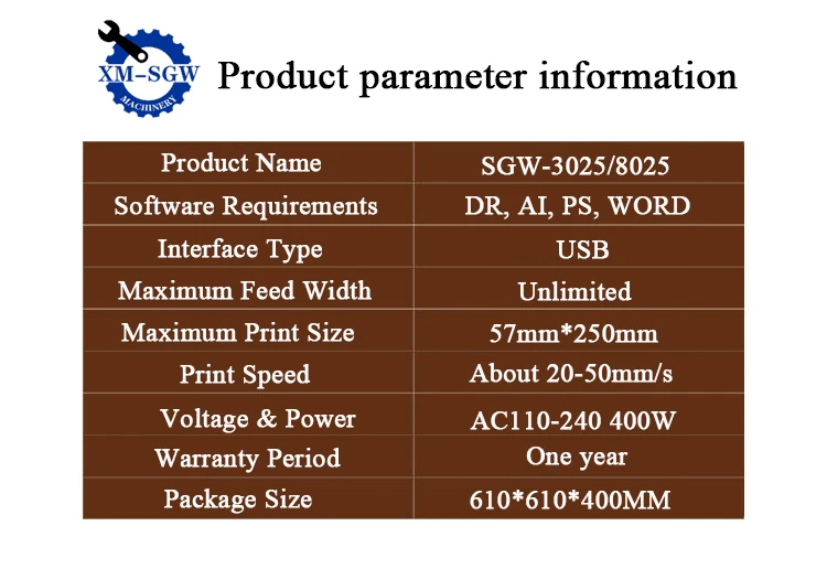 SGW8025 Plate-less Digital Flatbed Hot Foil Printer Embossing Leather Machine for Diary Book Cover