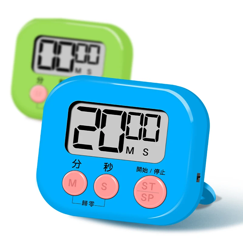 Portable LED Display Scientific Calculator with Time Management Reminder Mini Kitchen Baking Timer for Student Self-Discipline