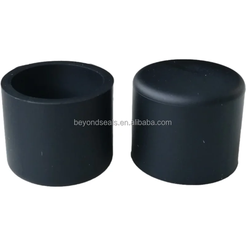Customized End Caps id3mm to 80mm Flat Round Silicone Rubber Pipe End Cap