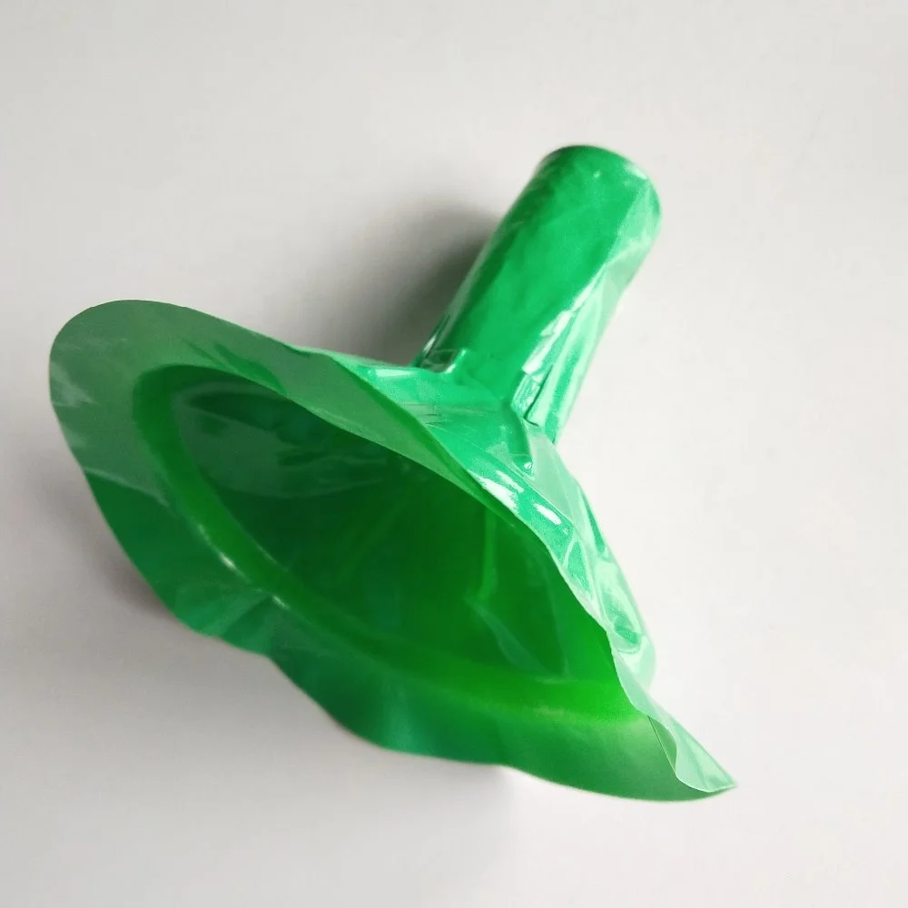 Medical supplies disposable universal plastic finger lamp handle cover green one-piece