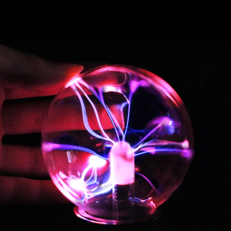 Hot sales Novelty gift 3 inches electrostatic ion magic sphere globe USB powered luminous plasma ball light for table decorative