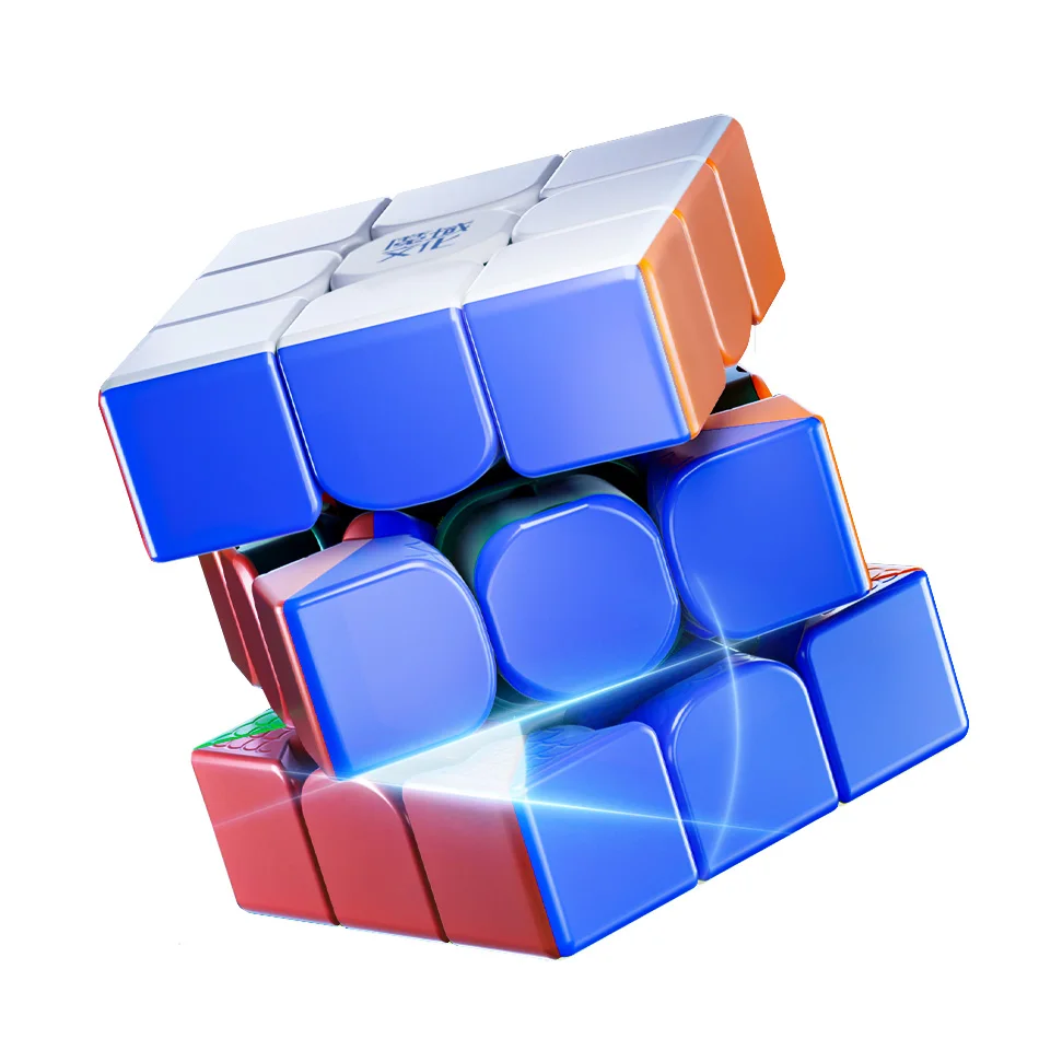 good quality plastic educational intelligent toy for kid and adult play professional MoYu Weilong WRM V9 3x3 Ballcore + UV cube